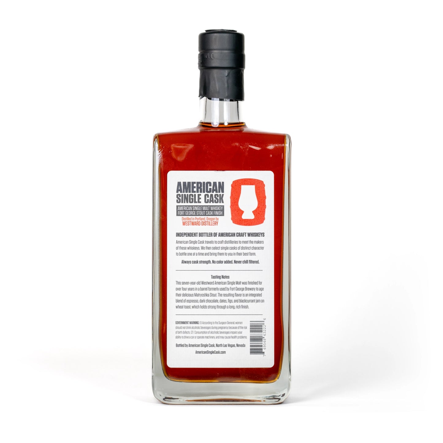 Cask #0008: American Single Malt Whiskey (Stout Cask) | Westward Distillery