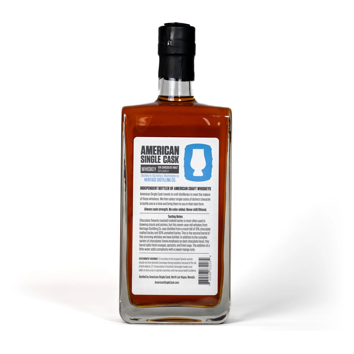 Cask #0012: Chocolate Malted Barley Whiskey (7 Years) | Heritage Distilling Co.