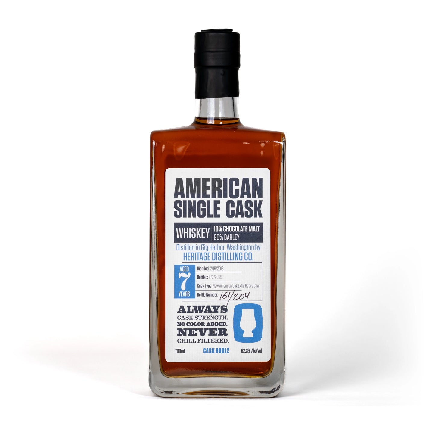 Cask #0012: Chocolate Malted Barley Whiskey (7 Years) | Heritage Distilling Co.