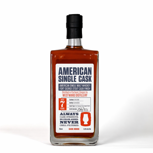 Cask #0008: American Single Malt Whiskey (Stout Cask) | Westward Distillery