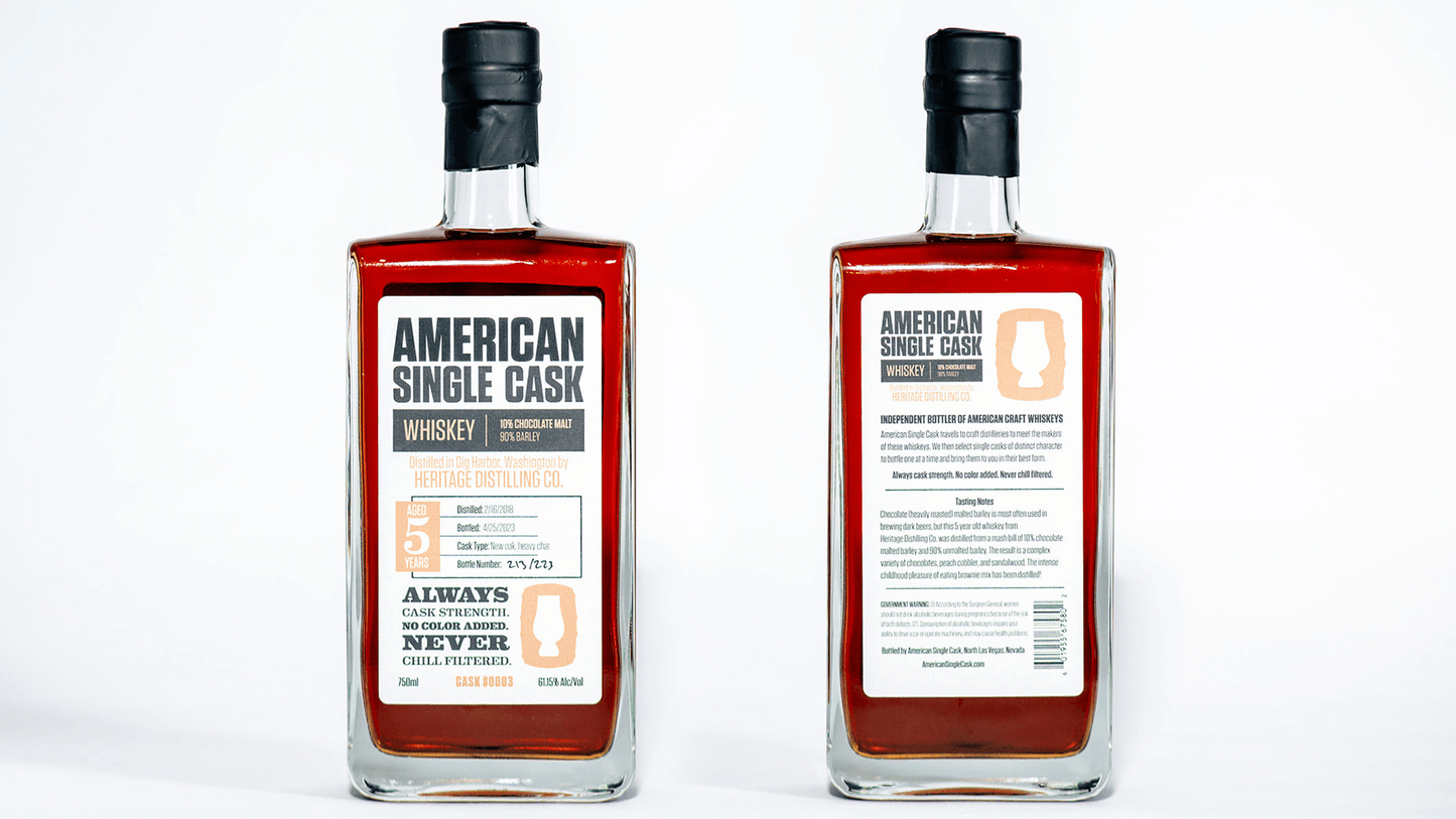 Cask #0003: Heritage Chocolate Malted Barley Whiskey