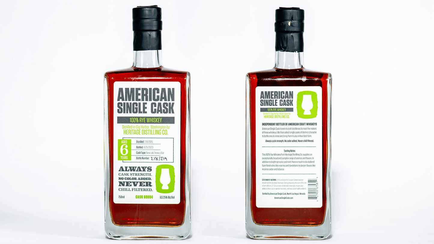 Cask #0004: Heritage 100% Rye
